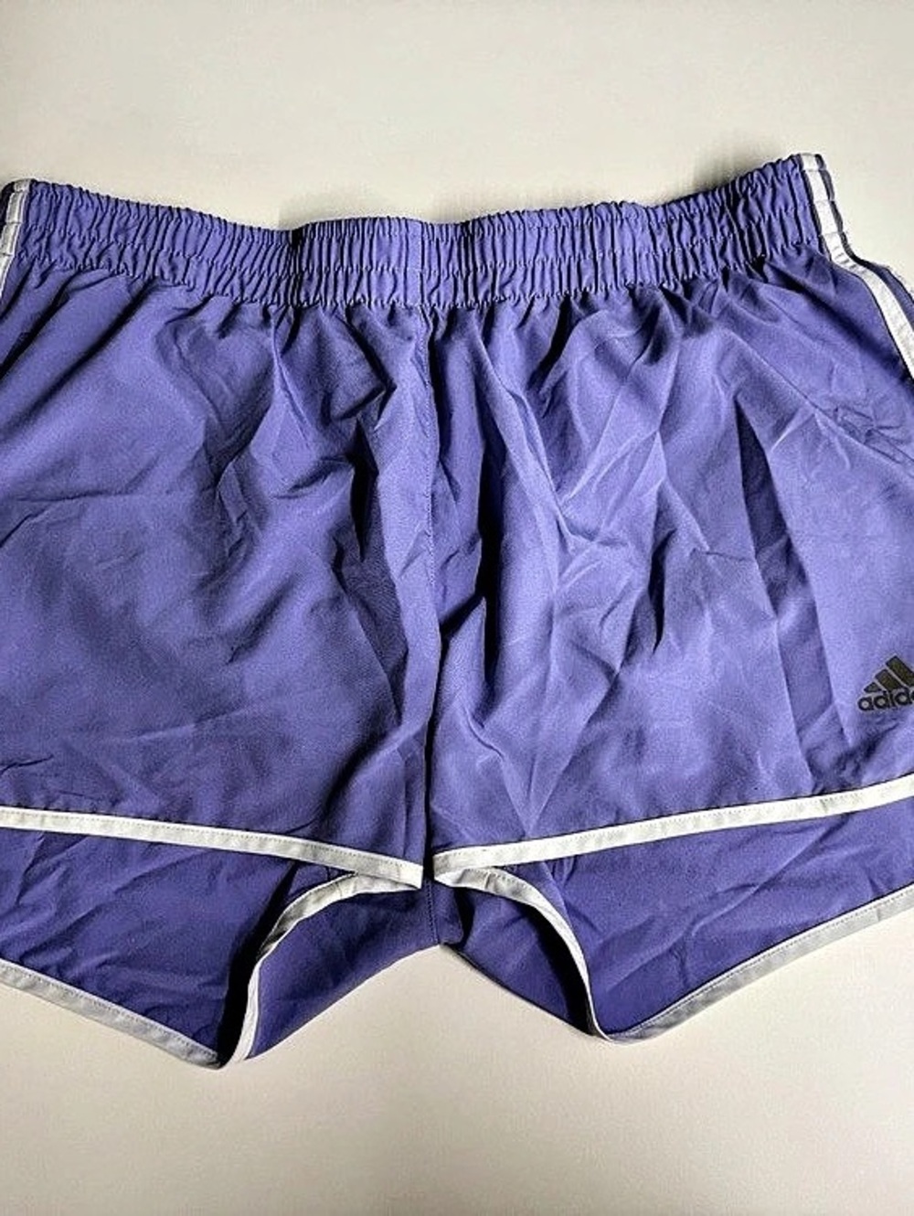 adidas Marathon 20 Running Shorts Purple & White XL